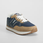 Deportiva jogger azul y marrón LOIS