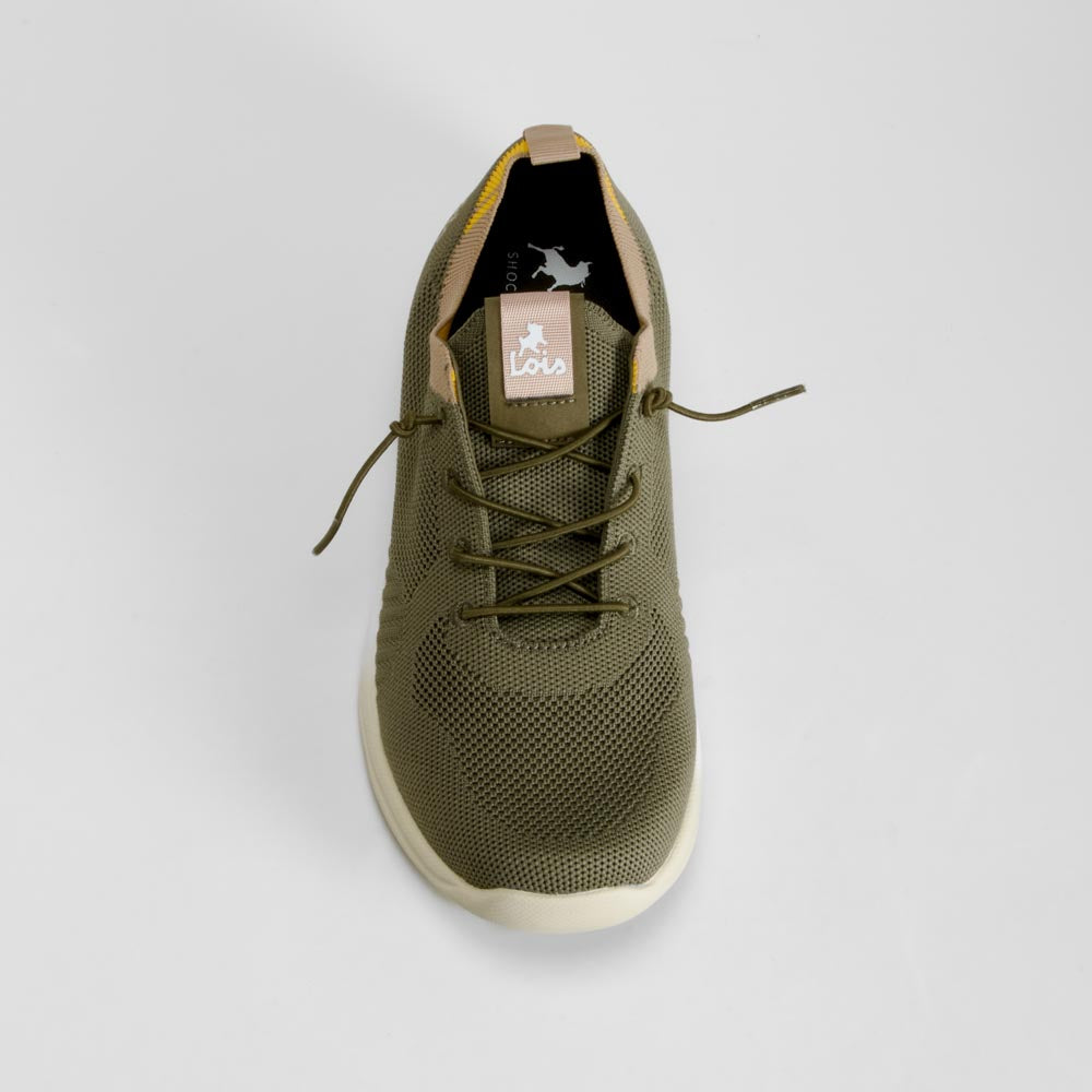 Zapatilla urbana ligera verde LOIS