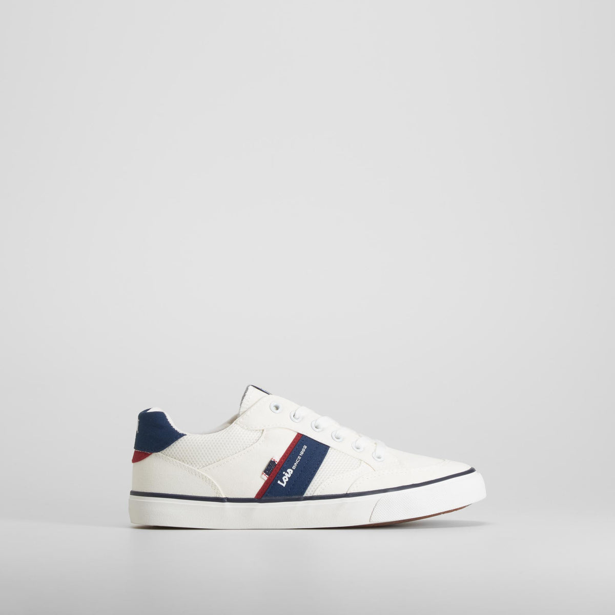 Zapatilla lona casual blanca LOIS