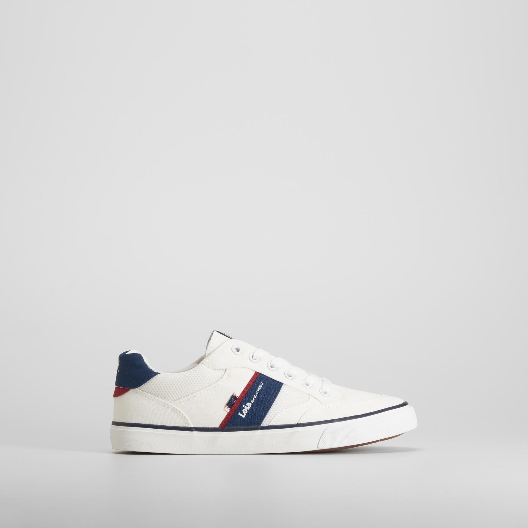 Zapatilla lona casual blanca LOIS