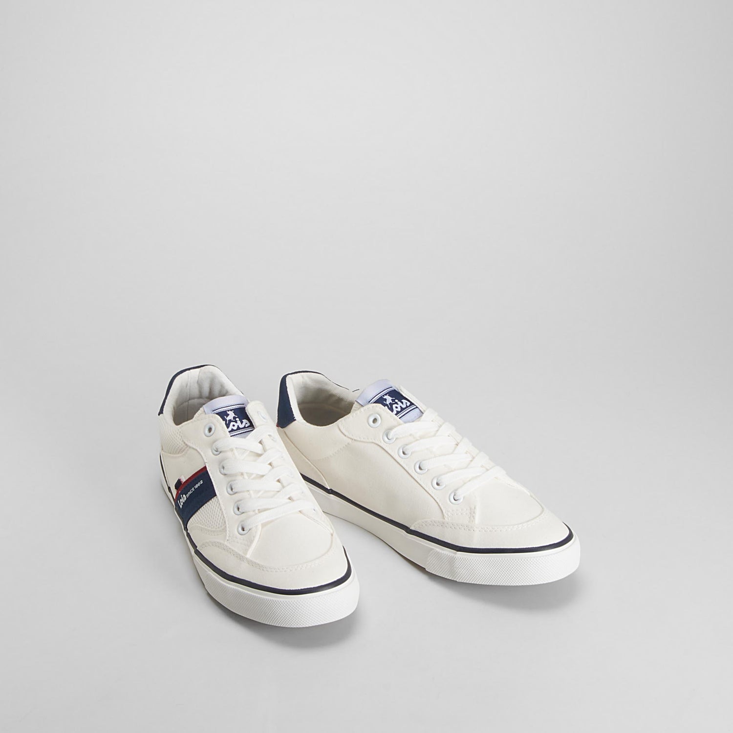 Zapatilla lona casual blanca LOIS