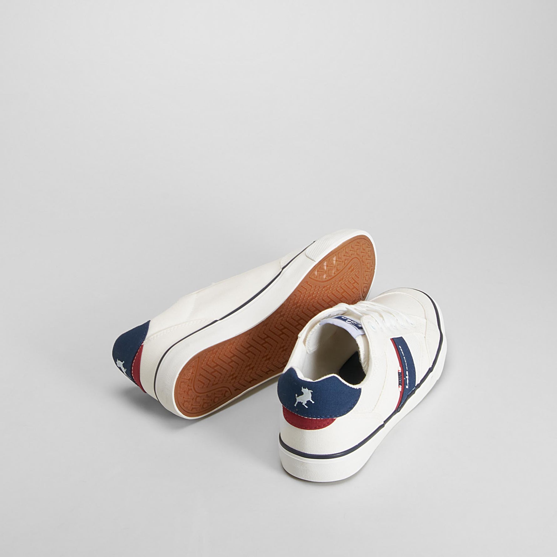 Zapatilla lona casual blanca LOIS