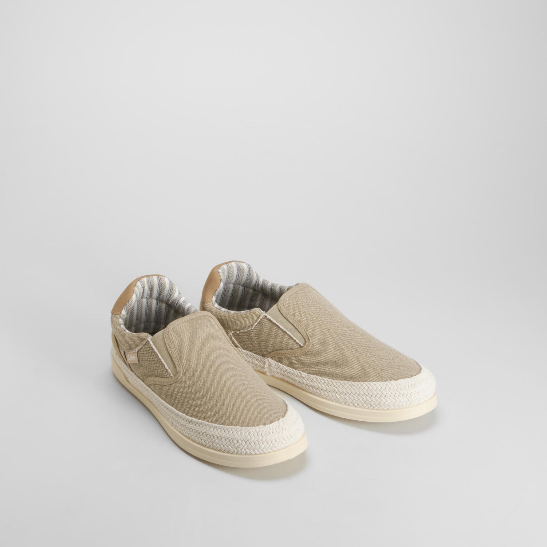 Zapatilla lona casual yute beige LOIS