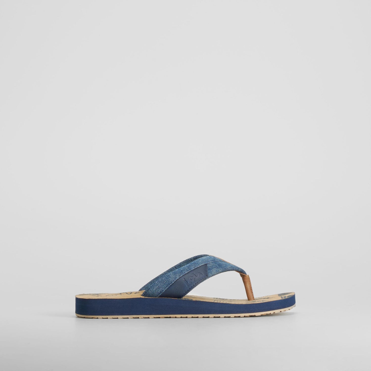 Sandalia de dedo azul marino LOIS