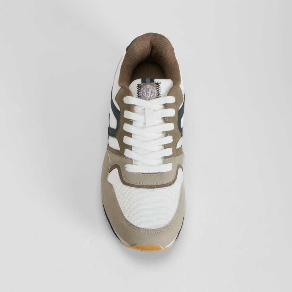 Zapatilla casual retro blanca NYC