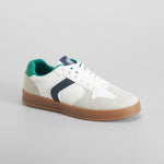 Zapatilla casual blanca y verde NYC