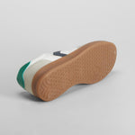 Zapatilla casual blanca y verde NYC