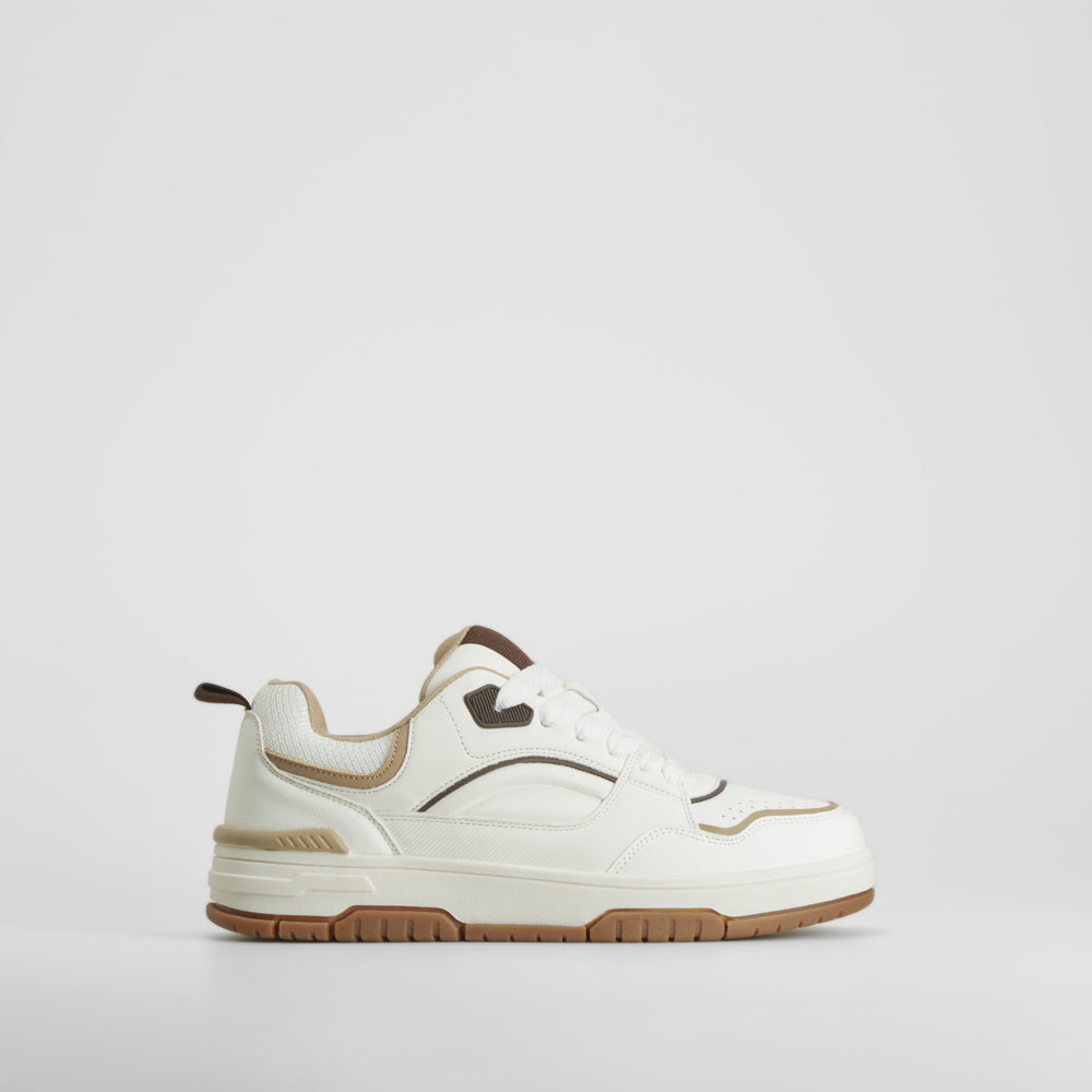 Zapatilla casual skate blanca NYC