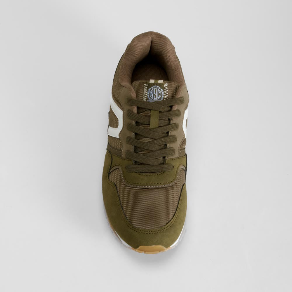Zapatilla casual retro verde NYC