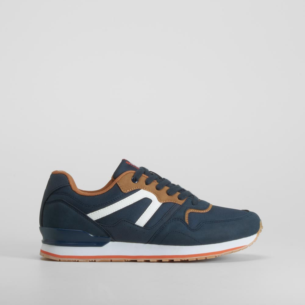 Zapatilla casual retro azul marino NYC
