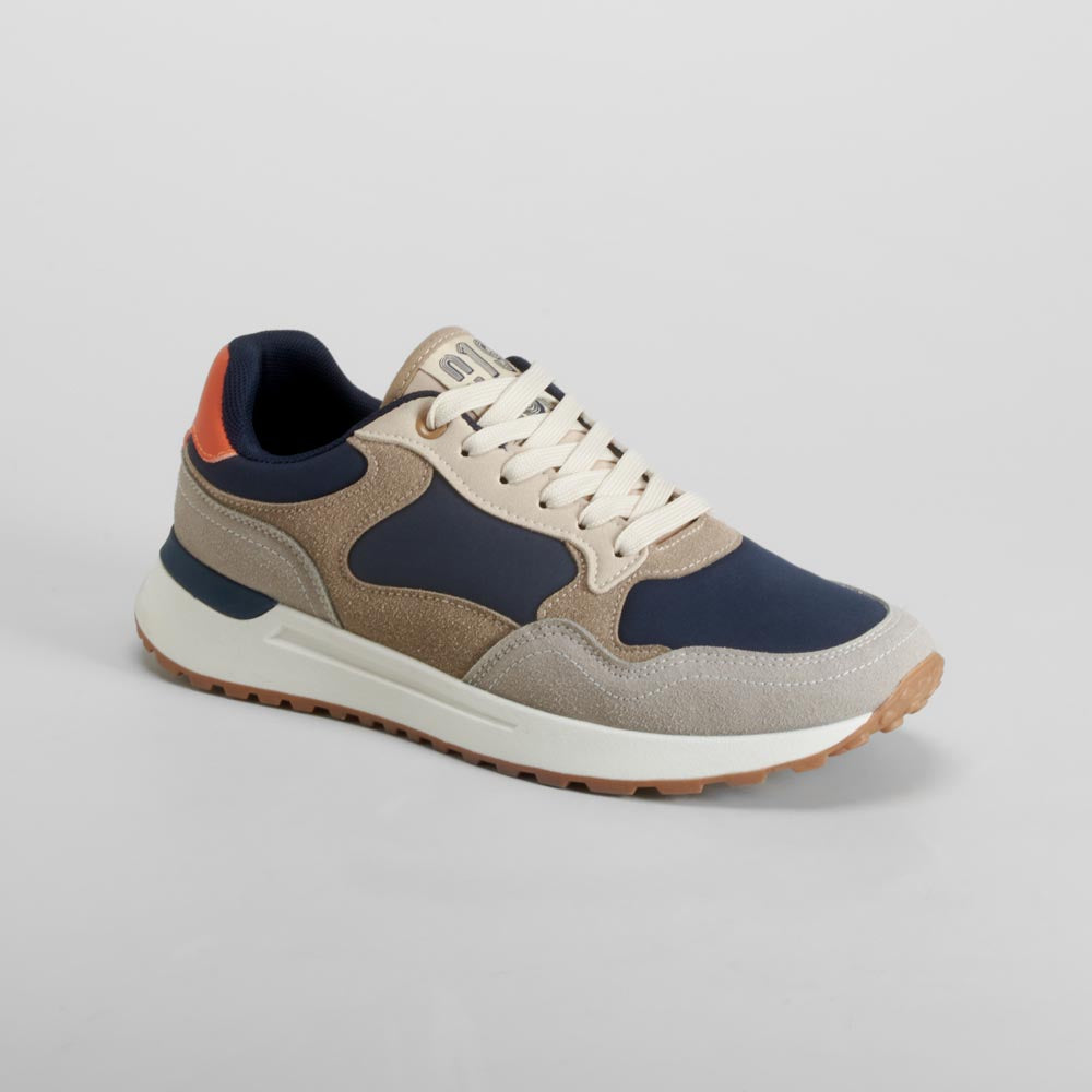 Zapatilla casual retro jogger azul NYC