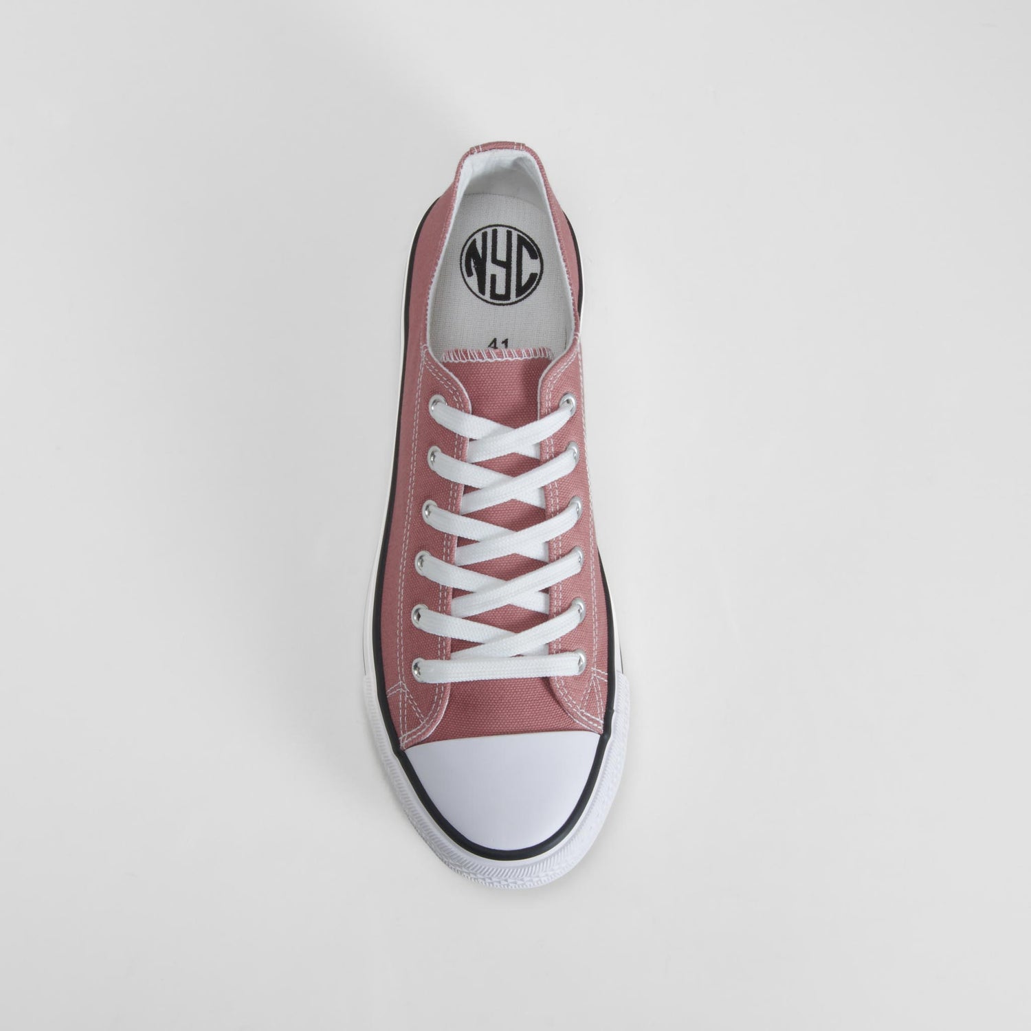 Zapatilla lona puntera casual roja NYC