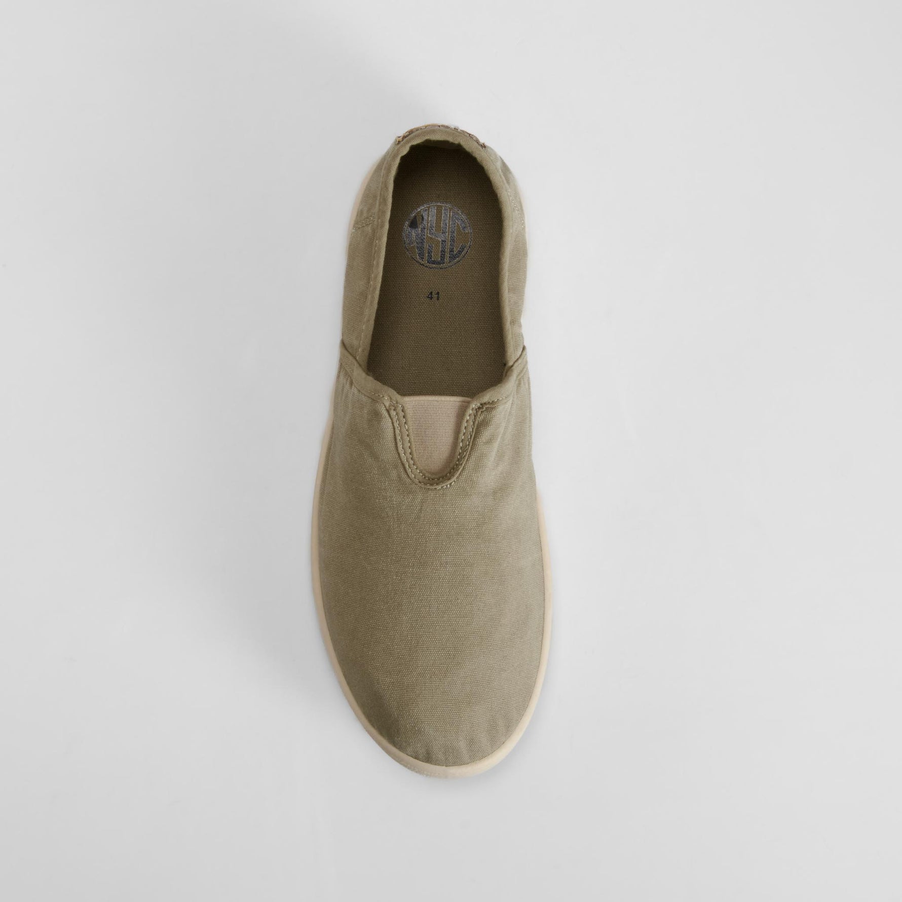 Zapatilla lona elástico beige NYC