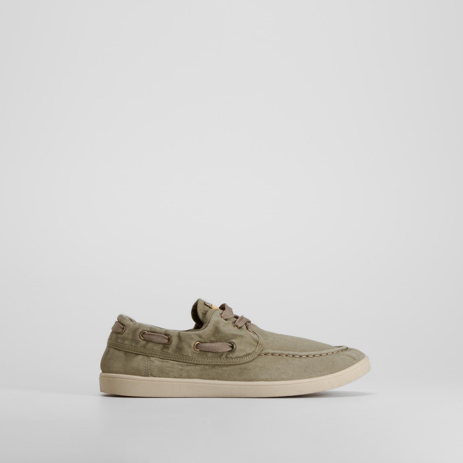 Zapatilla lona náutico beige NYC