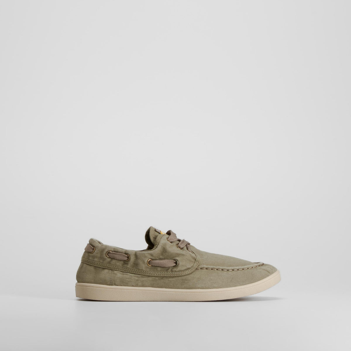 Zapatilla lona náutico beige NYC