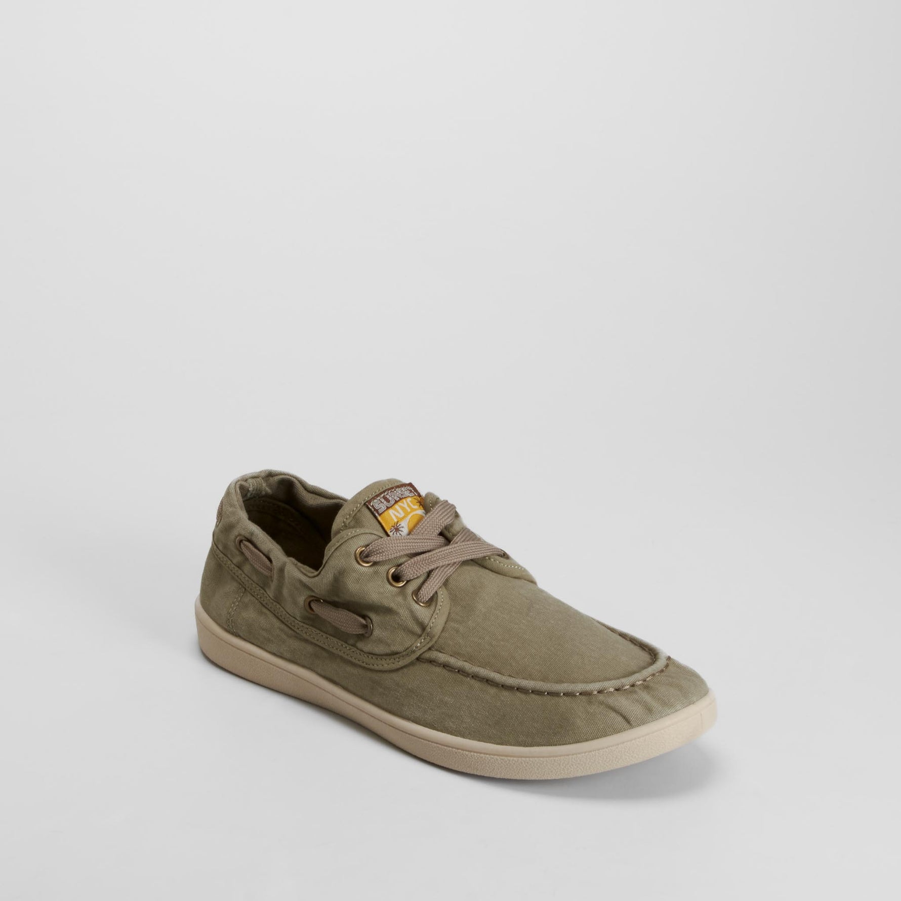 Zapatilla lona náutico beige NYC