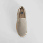 Zapatilla lona slip on casual beige NYC