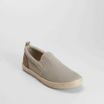 Zapatilla lona slip on casual beige NYC