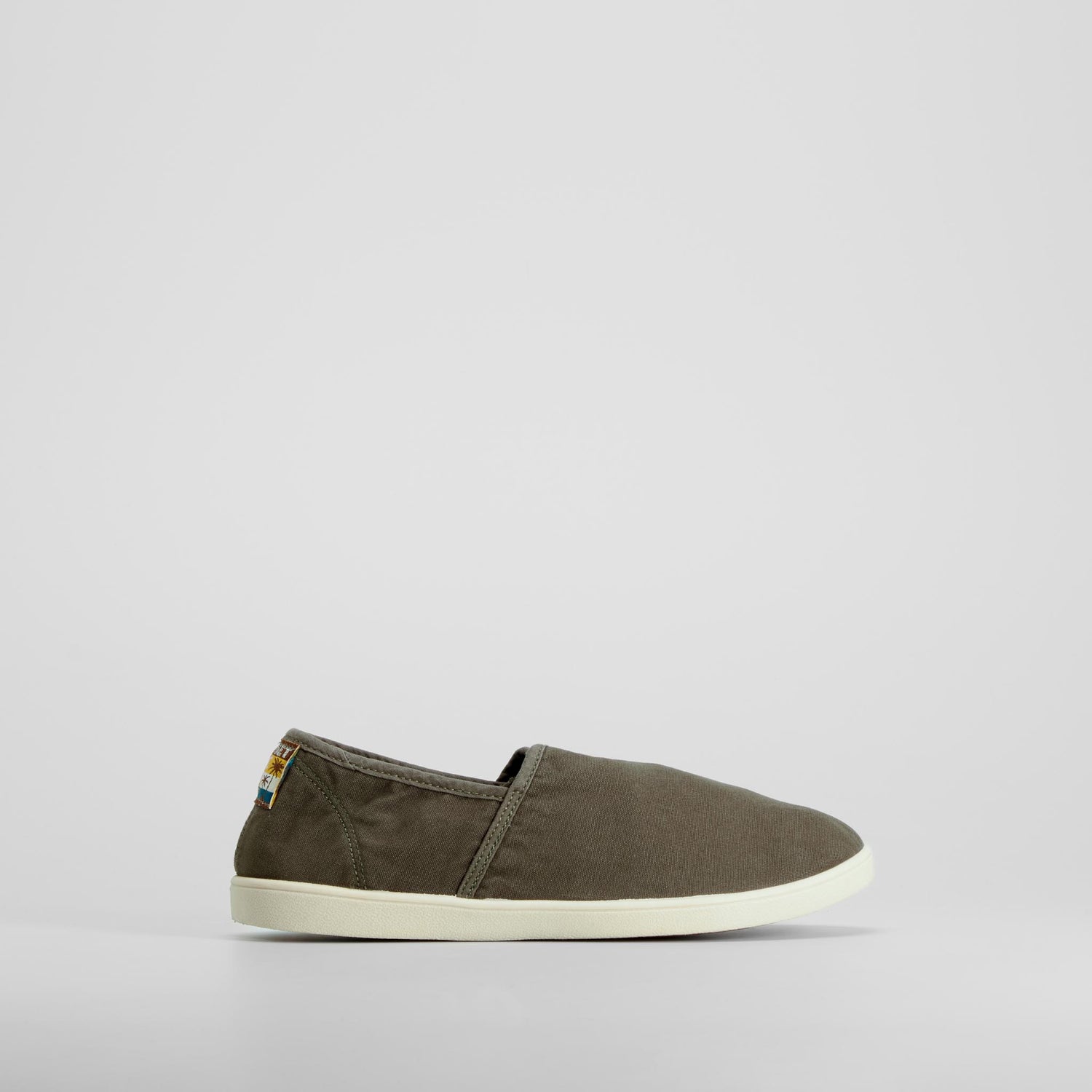 Zapatilla lona elástico verde NYC