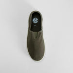 Zapatilla lona elástico verde NYC