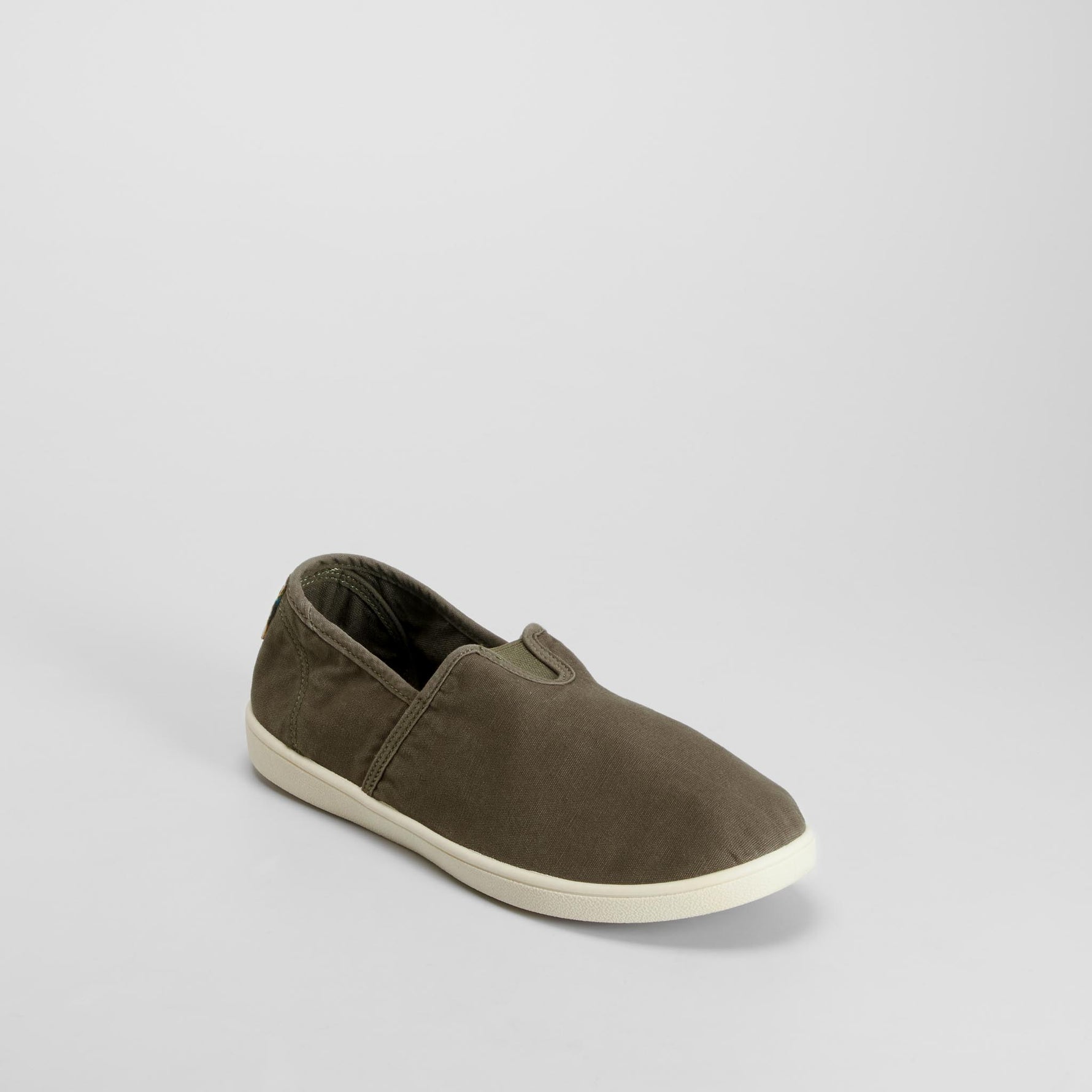 Zapatilla lona elástico verde NYC