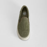 Zapatilla lona slip on verde NYC