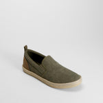 Zapatilla lona slip on casual verde NYC