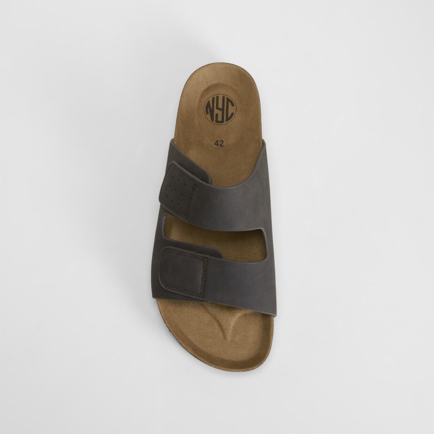 Sandalia bio doble velcro marrón NYC