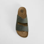 Sandalia bio velcro verde NYC