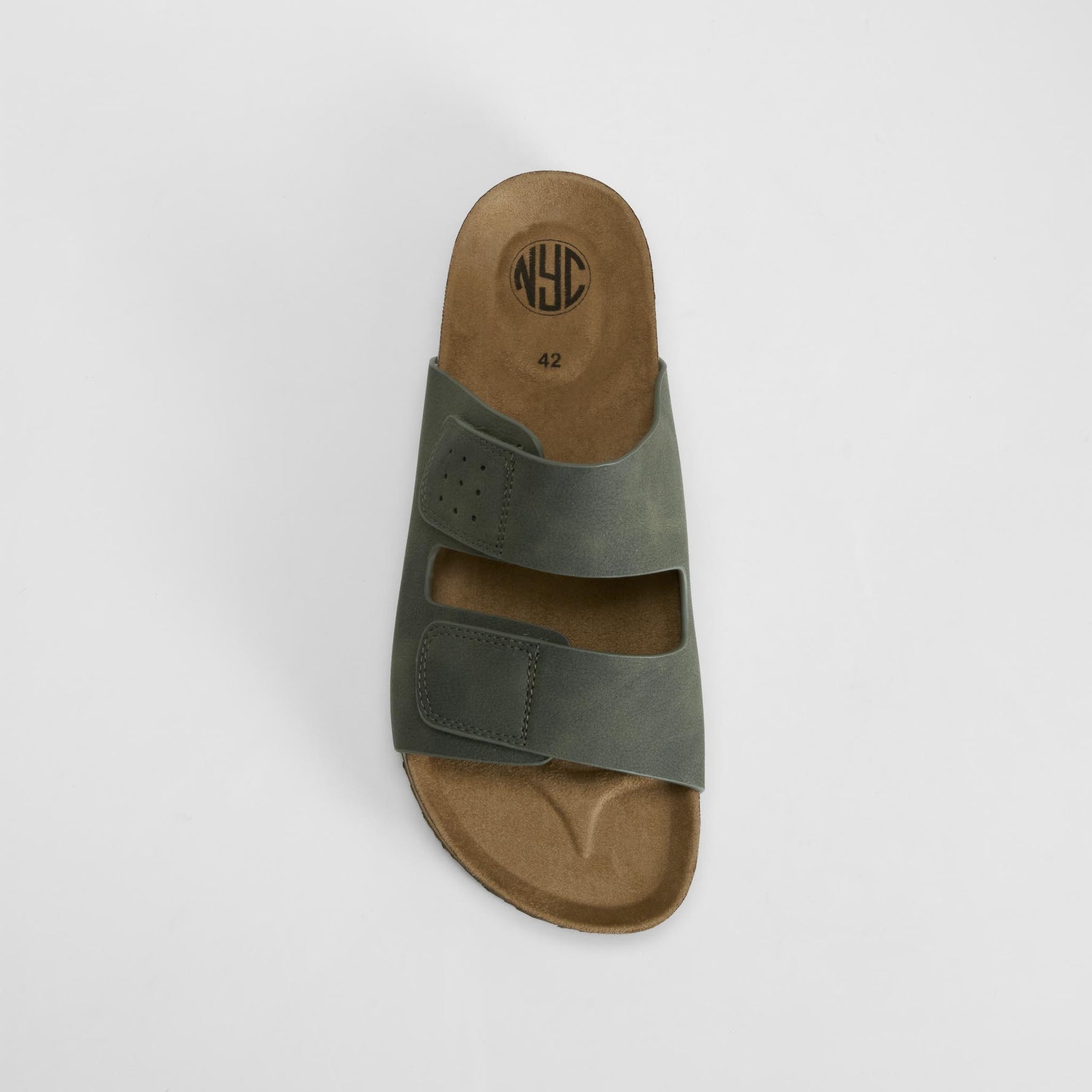Sandalia bio velcro verde NYC