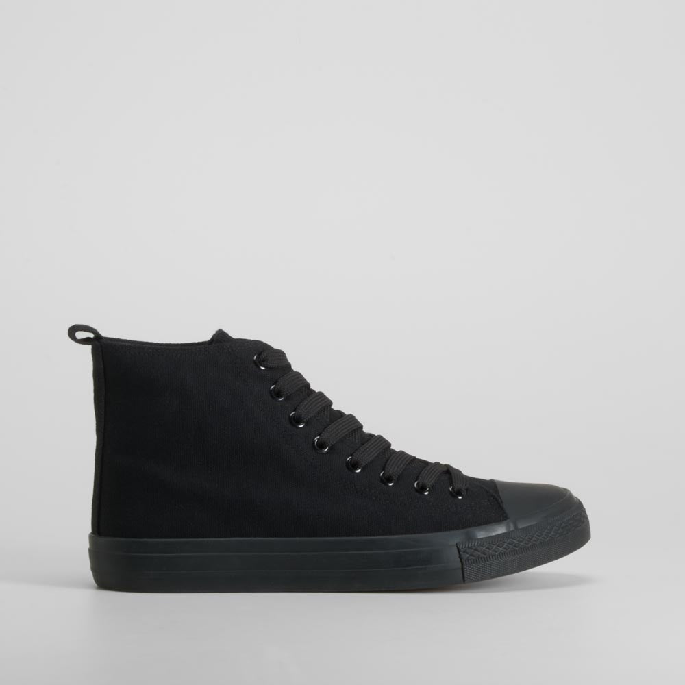 Deportiva alta negra con cordones NYC