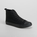 Deportiva alta negra con cordones NYC