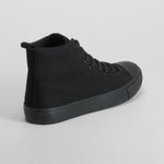 Deportiva alta negra con cordones NYC