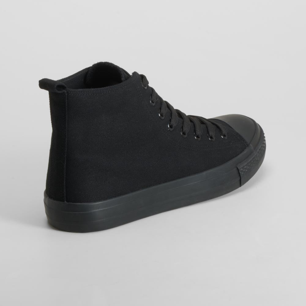 Deportiva alta negra con cordones NYC