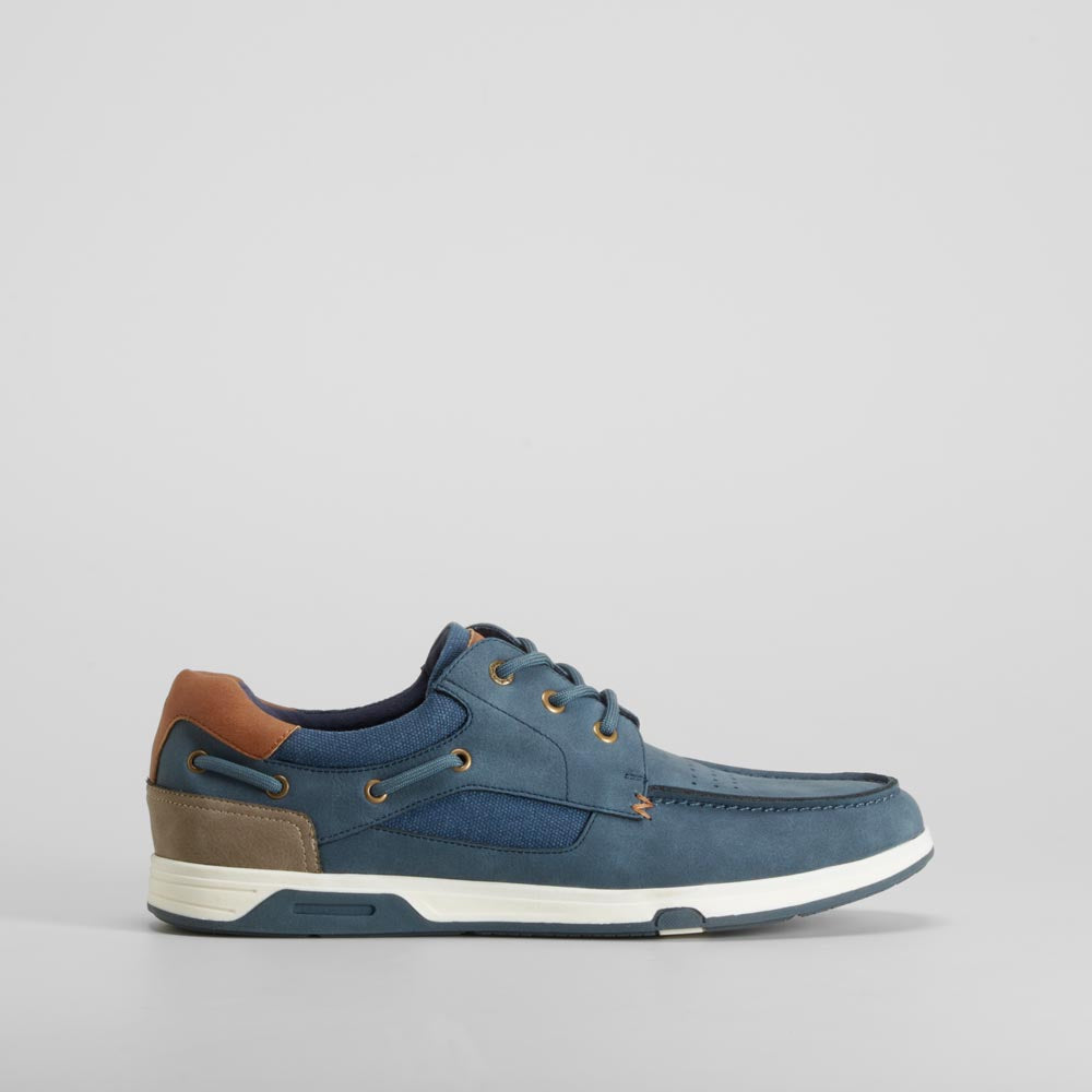 Zapato náutico cordones azul SENDA ROAD