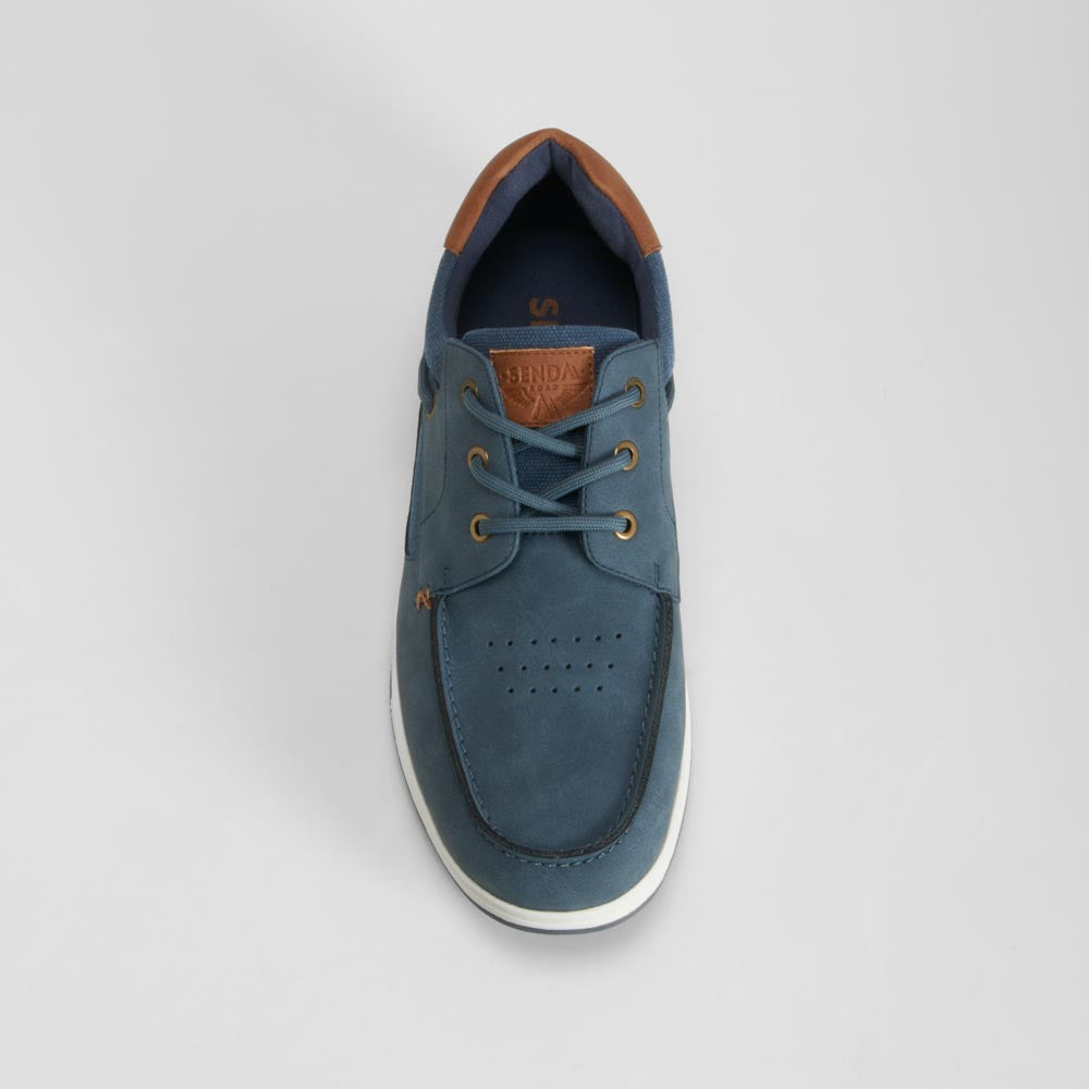 Zapato náutico cordones azul SENDA ROAD