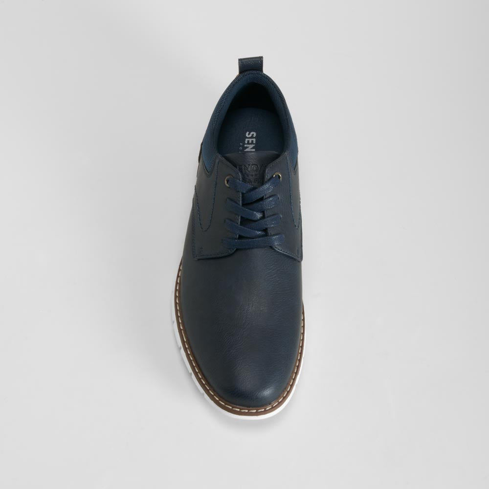 Zapato blucher cordones azul SENDA ROAD