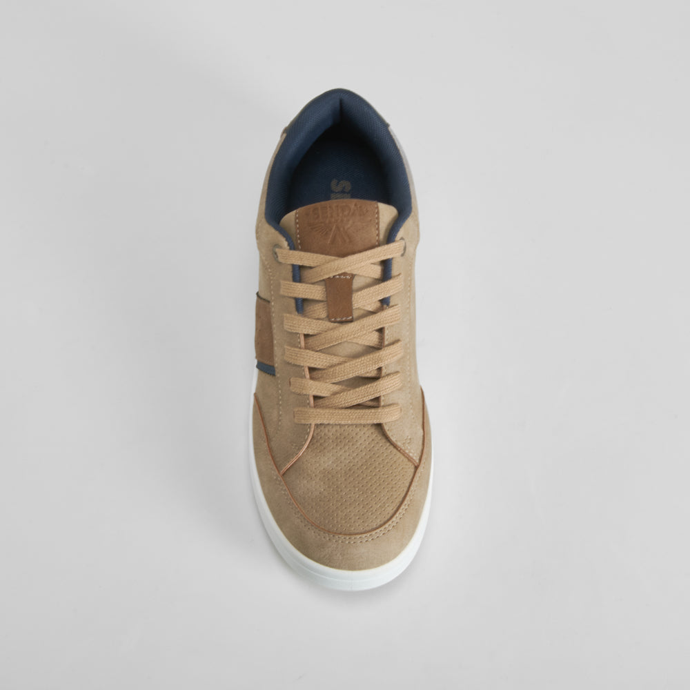Zapatilla casual beige y marrón SENDA ROAD
