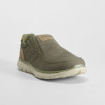 Deportiva casual slip on kaki SENDA ROAD