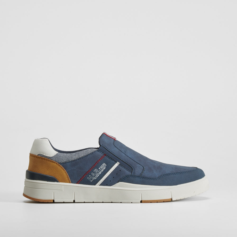Deportiva casual slip on azul marino SENDA ROAD