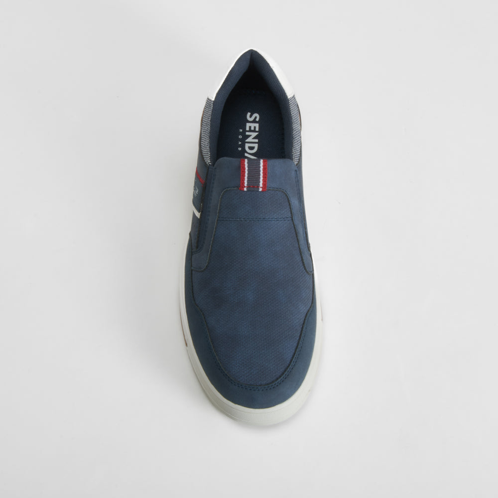 Deportiva casual slip on azul marino SENDA ROAD