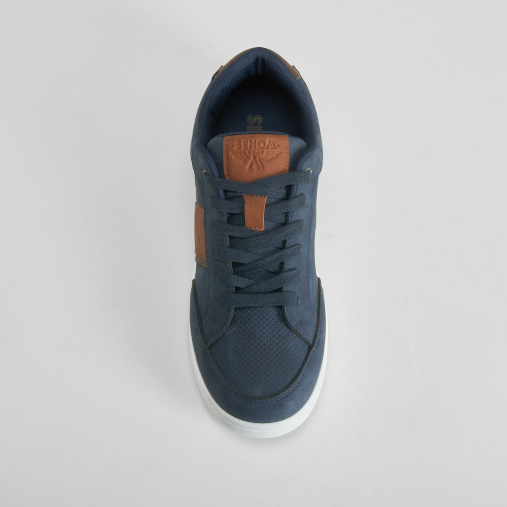 Deportiva casual azul marino y marrón SENDA ROAD