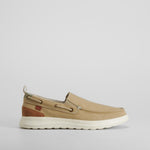 Zapatilla lona slip on beige casual SENDA ROAD