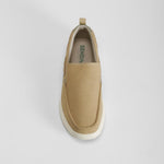 Zapatilla lona slip on beige casual SENDA ROAD