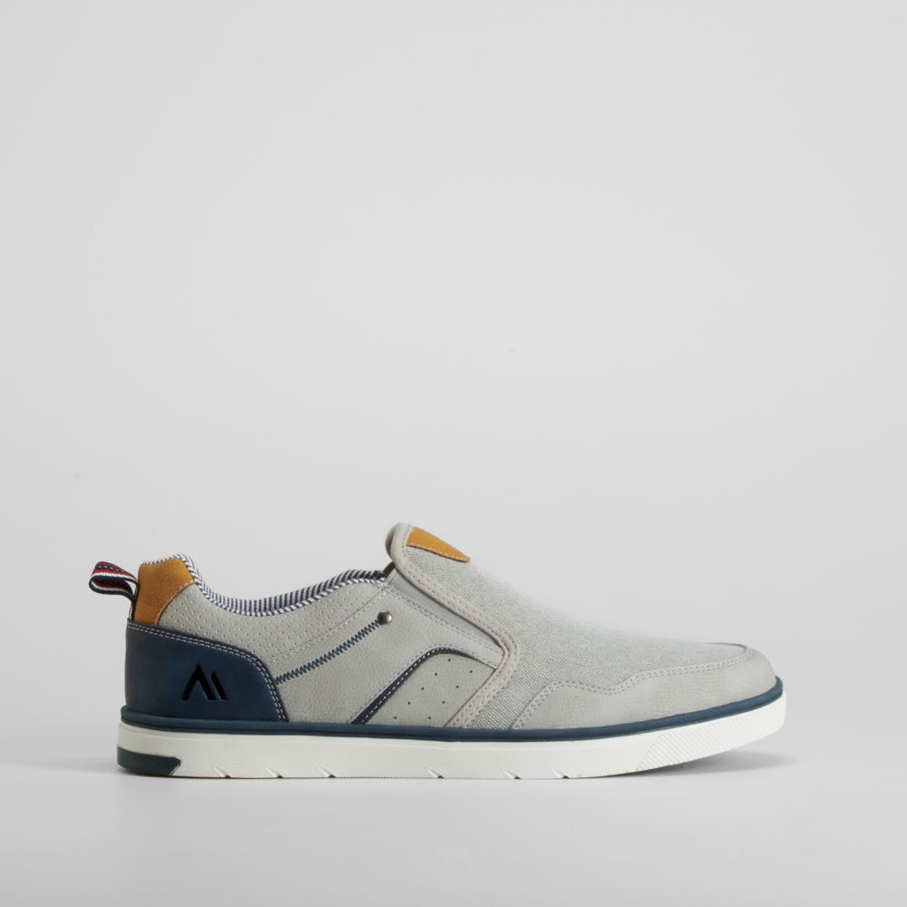 Deportiva lona slip on gris SENDA ROAD