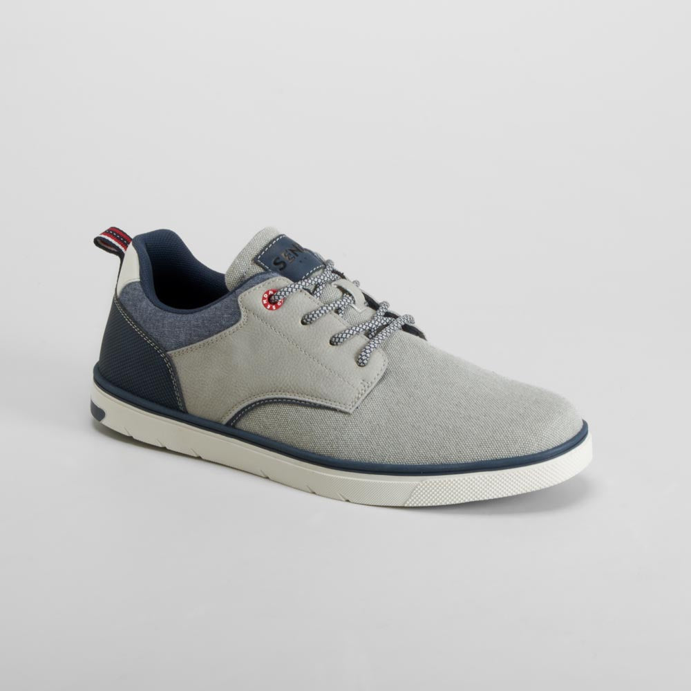 Deportiva lona blucher gris SENDA ROAD