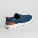Zapatilla lona slip on azul casual SENDA ROAD