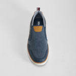 Zapatilla lona slip on color azul SENDA ROAD