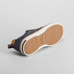Zapatilla lona slip on color azul SENDA ROAD