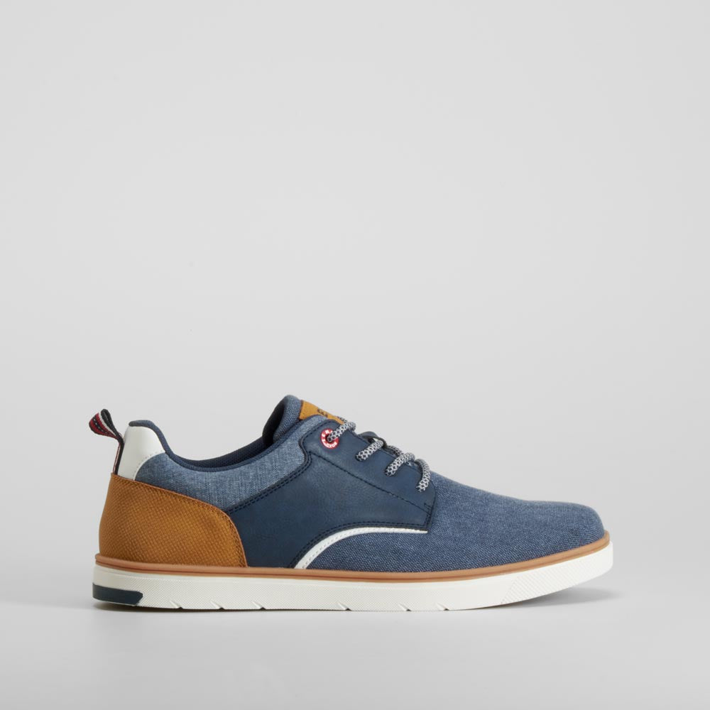 Deportiva lona blucher azul marino SENDA ROAD